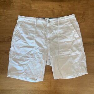 Flint and Tinder Mens Shorts 36 Beige Elastic Drawstring Waist Pockets‎